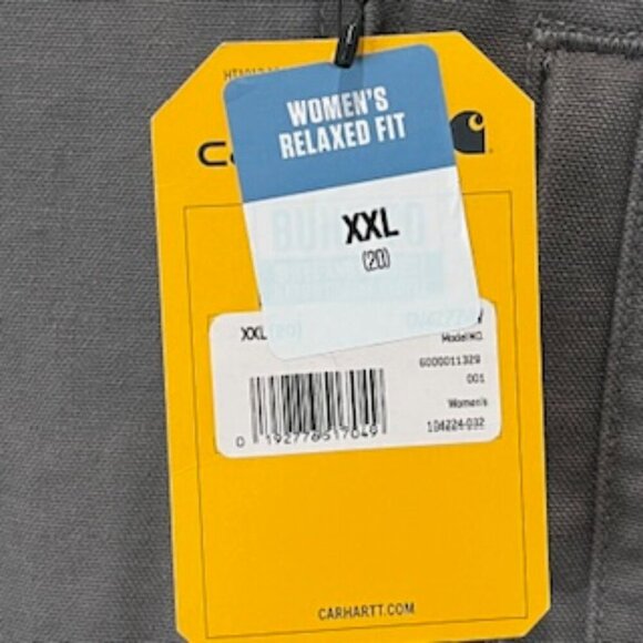 NEW Carhartt Gray Sherpa Lined Relaxed Fit Barn Vest Women’s Sz XXL NWT - Picture 6 of 13